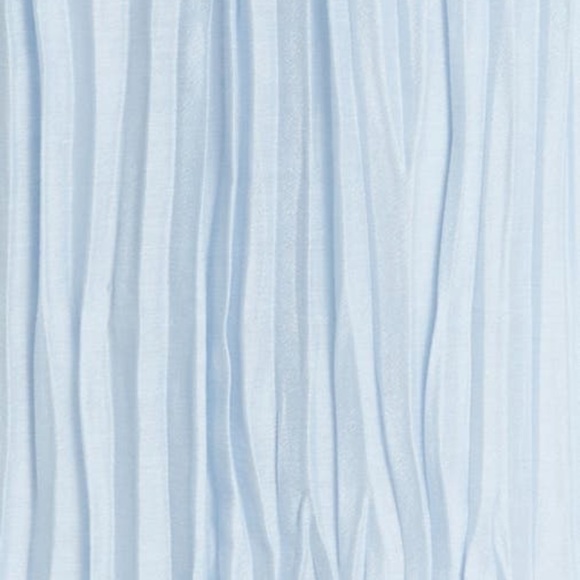 Jonathan Simkhai Jayana Cape Long Sleeve Organdy Ice Blue Dress Size 8 NWT $745 - Picture 9 of 13